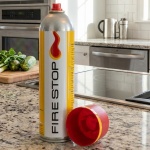 Feuerlöschspray Firestop, Brandklasse A/F, Fluorfrei, 600ml, Fettbrandlöscher...