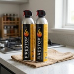 2er-Set Feuerlöschspray Firestop, Brandklasse A/F, Fluorfrei, 600ml, Fettbran...