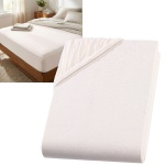 Premium Spannbetttuch für Boxspringbett & Wasserbett - Natur, 140-160x220 cm ...