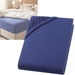 Premium Spannbetttuch für Boxspringbett & Wasserbett - Navy, 140-160x220 cm -...
