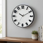 Kompakte moderne Wanduhr 28 cm - Stylische Analoguhr für Wohnzimmer, Küche, F...