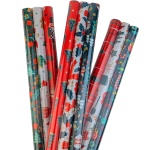 Schönes 3er-Set Verpackungspapier 70x150 cm für Weihnachten - Festliches Gesc...