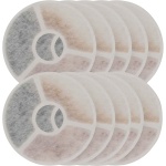 10 Stück Ersatzfilter für Haustier Trinkbrunnen – 4-fach Filtersystem mit Akt...