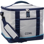 Kühltasche 28 Liter in Weiss/Blau – Faltbare Isoliertasche mit 6mm Dämmung, T...