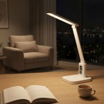 Aufladbare LED Schreibtischleuchte – Schicke Nachttischlampe mit Touch-Dimmer...