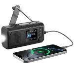 Zuverlässiges Solar-Kurbelradio DAB+ UKW Notfallradio mit Powerbank, Taschenl...