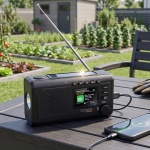 Zuverlässiges Solar-Kurbelradio DAB+ UKW Notfallradio mit Powerbank, Taschenl...