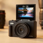 Digitale 4K Fotokamera – Profi Vlogging Kamera mit WiFi, Flip Screen & 75MP, ...