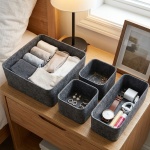 4-teiliges Schubladen Organizer Set aus Filz – Drei verschiedene Grössen für ...