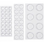 46tlg. Gummipuffer Set – Transparente, selbstklebende Anschlagpuffer in 3 Grö...
