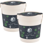 2er-Set "Frohes neues Jahr" Pflanzset im Becher - Silvester Geschenk - Neujah...