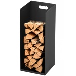 Elegantes Kaminholz- und Brikettregal 30x30x75 cm – Stabiles Kaminholzregal, ...