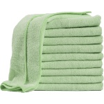 10er-Set Mikrofaser-Putztücher Grün 40x40cm - 300 g/m² - Extrem saugstark, fu...