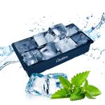 XXL Silikon Eiswürfelform (8 Fächer, 5x5cm): Grosse Eiswürfel, 1 Liter Füllme...