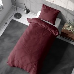 Bettwäsche-Set 155x220/80x80 cm, 100% Mikrofaser mit Reissverschluss, hautsym...
