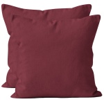 Kissenbezug 2er-Set 40x40 Bordeaux - Hochwertige Mikrofaser Kissenhüllen für ...