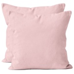 Kissenbezug 2er-Set 80x80 Rosa - Hochwertige Mikrofaser Kissenhüllen für Deko...