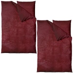 2er-Set Bettwäsche Cashmere Touch 135x200/80x80 cm, 100% Mikrofaser: Reissver...