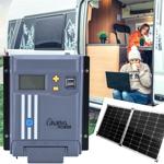 MPPT Solar-Laderegler f. 12V & 24V Batterien, 20A, LCD-Display, 2 USB-Ports, ...
