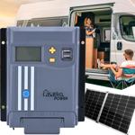 MPPT Solar-Laderegler 40A für 12V & 24V Batterien – Solarladegerät mit LCD-Di...