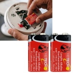 Alkaline Longlife Batterien 9V E-Block 6LR61, 2er-Pack, Blockbatterie für Rau...