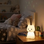  Nachtlicht Hase aus Silikon, LED Kinder-Nachtlicht wiederaufladbar mit Akku,...
