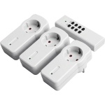 Funksteckdosen-Set 4-teilig mit 3 Funksteckdosenadaptern und Fernbedienung, s...