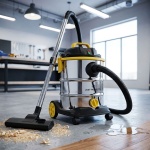 Profi Nass- und Trockensauger, 1200 W, 25 L Edelstahltank, HEPA-Filter, Blasf...