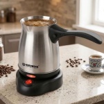 Elektrische türkische Kaffeemaschine 600 W, 0,5 L Mokkakanne aus Edelstahl, 3...