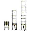 Teleskopleiter, Ausziehbare Leiter bis 3.8 m, Multifunktionsleiter mit 150kg ...