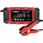 12V KFZ Autobatterie Ladegerät Vollautomatisch – Smart Batterieladegerät 6A m...