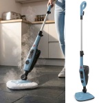 Dampfreiniger Dampfmopp 1500 W mit Zubehörset, Dampfbesen mit 550 ml Wasserta...