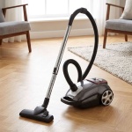 Bodenstaubsauger mit Beutel 850 W, Staubsauger mit waschbarem HEPA Filter und...
