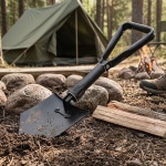 Robuster Klappspaten mit Sägezahnung & Tasche – Vielseitige Feldschaufel aus ...