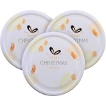 Einmachglas Deckel Ø 66 mm mit «Merry Christmas to you», 3er-Pack, Metall Sch...