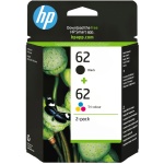 HP 62 Druckerpatronen Multipack N9J71AE, Original Tintenpatronen schwarz und ...