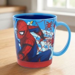 Spiderman Kinder Trinkbecher mit Kippschutz 410 ml: Bunter praktischer Kunsts...