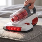 Matratzenstaubsauger mit UV-Licht, 400 W Handstaubsauger beutellos für Matrat...