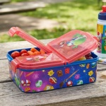 Lunchbox Kinder Super Mario mit 3 Fächern, Brotdose mit Mario, Yoshi und Toad...