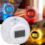 Tischwecker - LED-Beleuchtung, Farbwechsel & Naturgeräusche - Uhr, Datum, Wec...