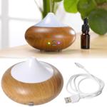 Aroma-Diffusor mit 7 LEDs - Luftbefeuchter in Holz-Optik - Fördert Entspannun...