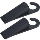 2er Set Türkeile aus Kunststoff schwarz - Türstopper mit Haken - Rutschhemmen...