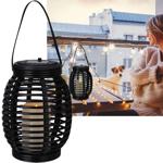 Solarlaterne mit täuschend echter LED Kerze - Ideal für sichere Feste, Campin...