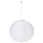 Solarleuchte Kugelform Ø 40 cm weiss inkl. Aufhängung - Lampion für Garten & ...
