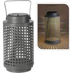 Solar-Laterne 23cm hoch - aufstell- oder aufhängbar - Industrial Style, robus...