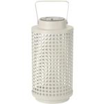 Solar-Laterne 23cm – Aufstellen/Aufhängen – Metall weiss – Sicher, umweltfreu...