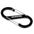 Doppel Karabinerhaken S-Clip 4x9 cm - doppelte Aufhängung für Outdoor, Campin...