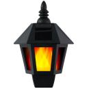 Solar-Wandlaterne mit Flammeneffekt - Romantisches Kerzenlicht für Aussenbere...