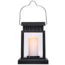 Solarlaterne mit realistischem Kerzenschein-Effekt – Gartenleuchte für Terras...