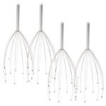 4er-Set Kopfmassagegerät mit Wohlfühl-Noppen, Kopfmassage-Spinne für tiefe En...